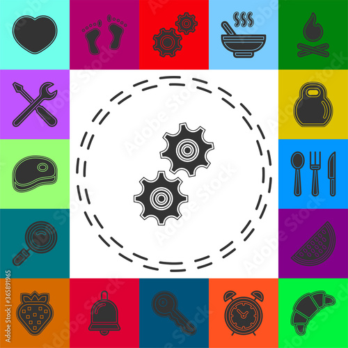 Workflow icon. Simple element illustration