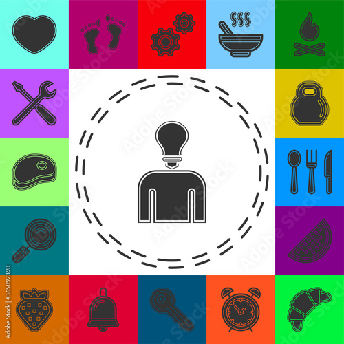 Idea icon. Simple element illustration