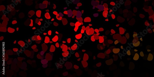 Dark multicolor vector background with random forms.