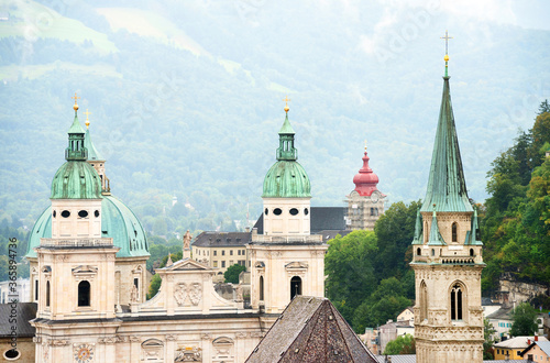 Architecture of the city of Salzburg, Salzburger Land, Austria