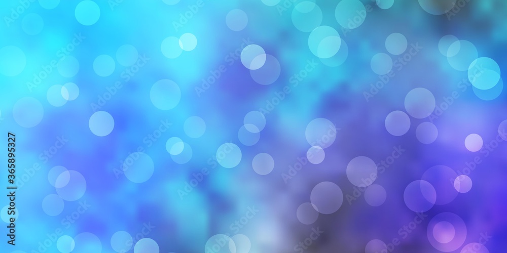 Fototapeta premium Light Blue, Green vector template with circles. Abstract colorful disks on simple gradient background. Pattern for booklets, leaflets.