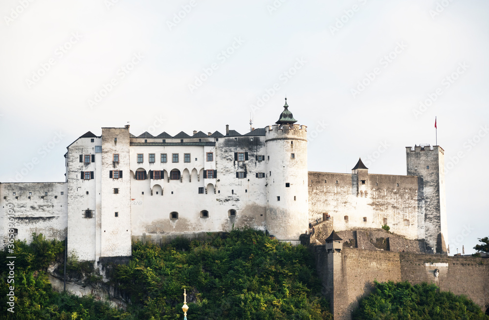 View of the historic city of Salzburg, Salzburger Land, Austria