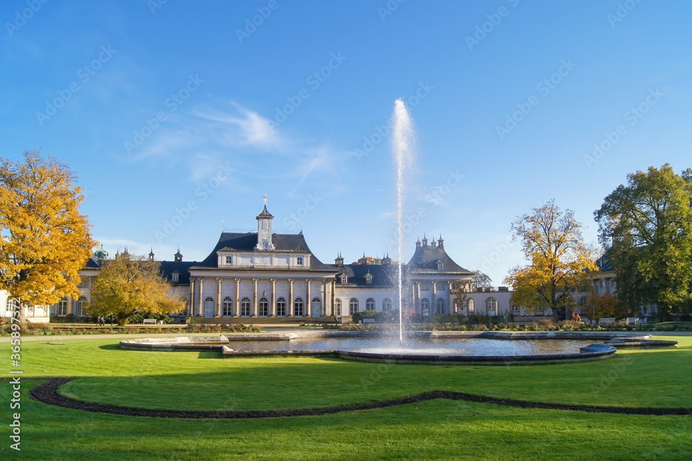 The New palace of the Pillnitz Castle in Dresden.