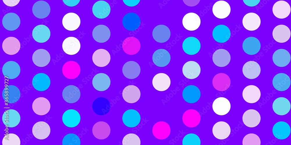 Light pink, blue vector texture with disks. Light pink, blue vector texture with disks.