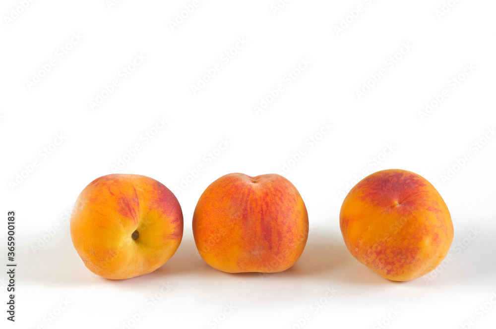 Freshly picked organic peaches from the orchard. Freshly picked organic peaches from the orchard.
