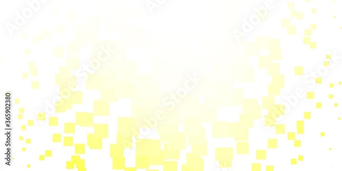 Light Yellow vector template in rectangles. Abstract gradient illustration with rectangles. Template for cellphones.