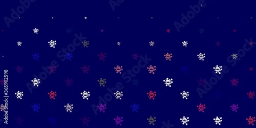 Light pink vector template with flu signs.