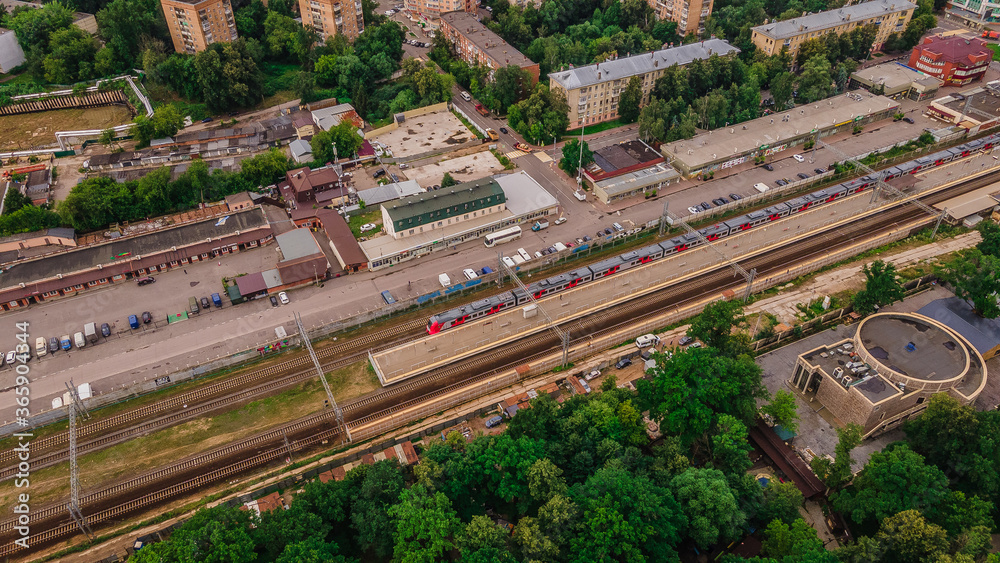 the Moscow region is the city of Khimki i. photo from a quadrocopter.