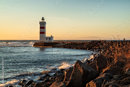 Gardur lighthouse in Iceland photo