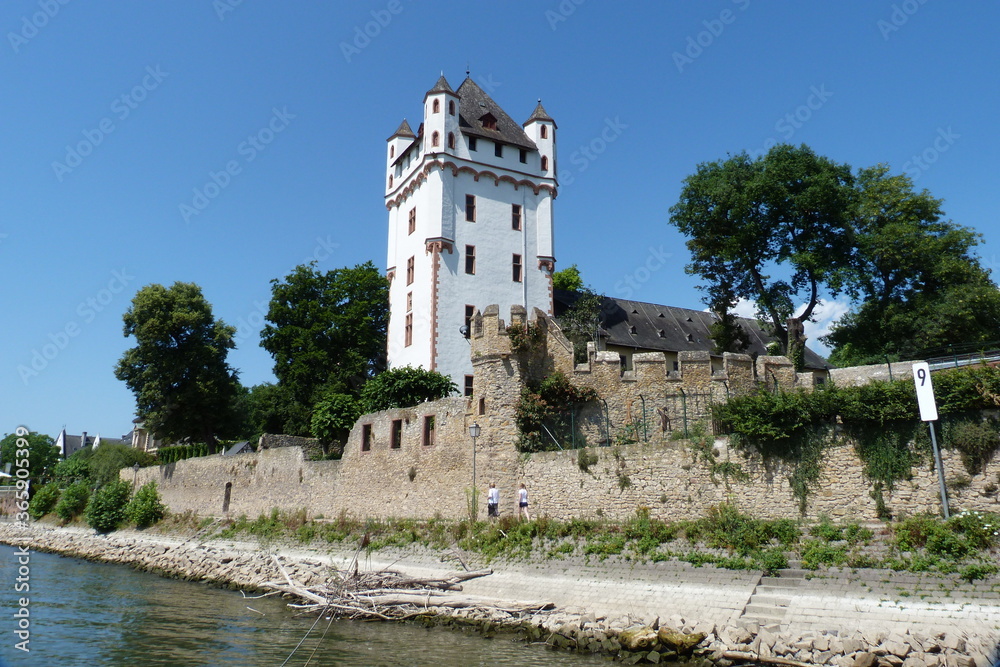 Burgturm Kurfürstliche Burg in Eltville am Rhein im Rheingau