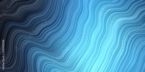 Dark BLUE vector background with bent lines.