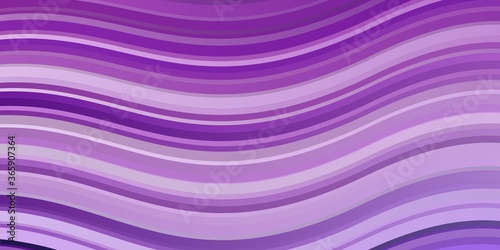 Light Purple vector texture with wry lines. Bright sample with colorful bent lines, shapes. Pattern for booklets, leaflets.