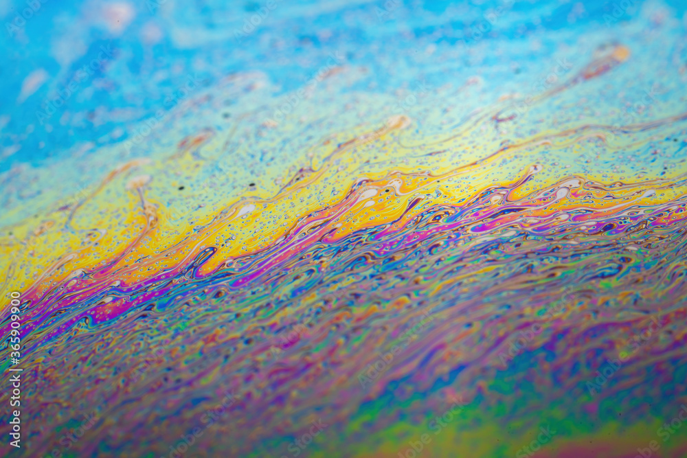 Abstract background texture of iridescent paints. Soap bubble Abstract background texture of iridescent paints. Soap bubble