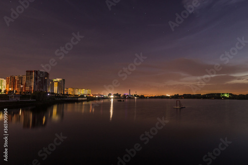 night photos with the river in the city of Penza of the Russian Federation © Иван Сомов