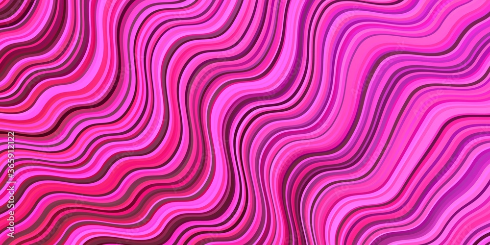 Light Purple, Pink vector backdrop with bent lines. Light Purple, Pink vector backdrop with bent lines.