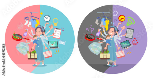 flat type hairband apron mom_mulch task switch