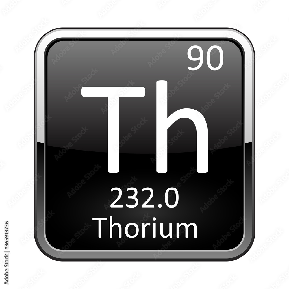 The periodic table element Thorium. Vector illustration Stock Vector ...