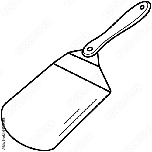 Aluminum pizza peel with wood handle