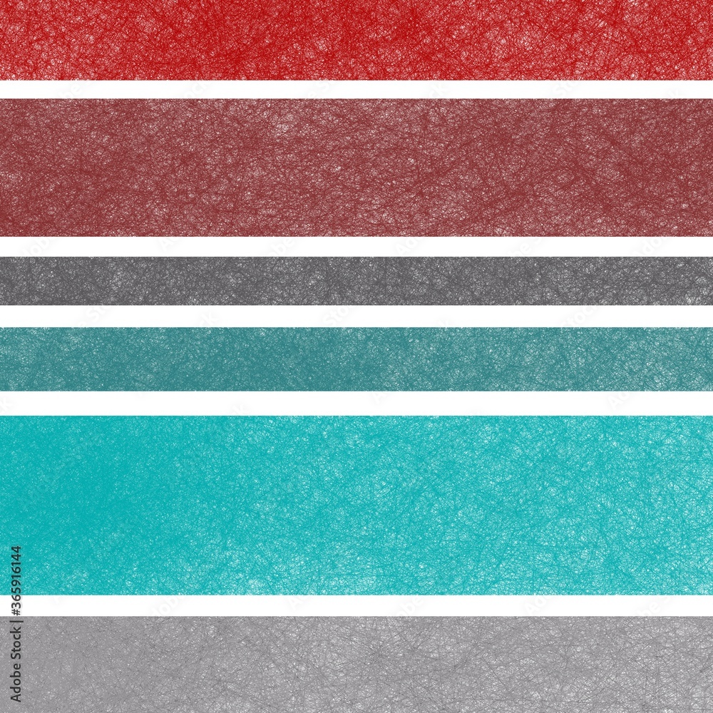 Burgundy red and teal blue green color stripes on white background, elegant detailed texture in graphic art design