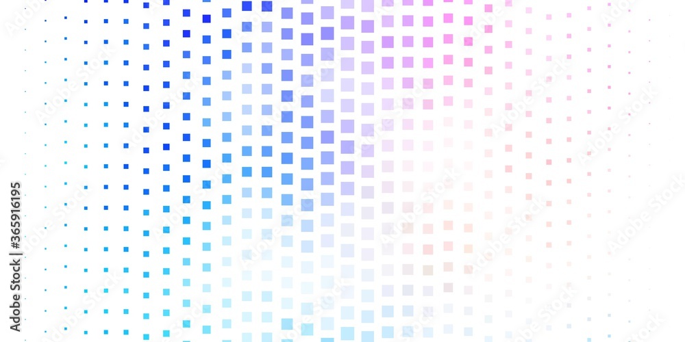 Light Pink, Blue vector layout with lines, rectangles. Abstract gradient illustration with colorful rectangles. Pattern for commercials, ads.