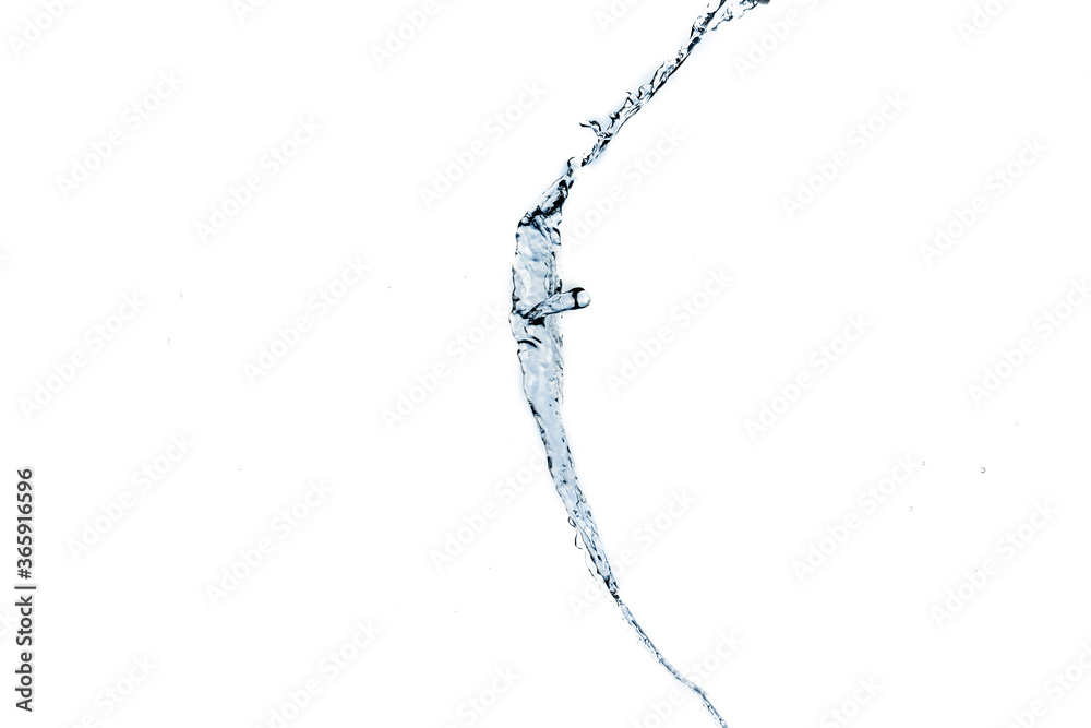 splashes, splashes, drops of blue water isolated on white background. splashes, splashes, drops of blue water isolated on white background.