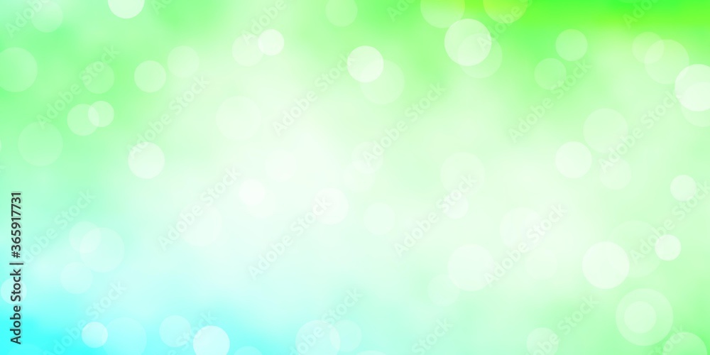 Light Green vector texture with disks. Abstract illustration with colorful spots in nature style. Pattern for websites. Light Green vector texture with disks. Abstract illustration with colorful spots in nature style. Pattern for websites.