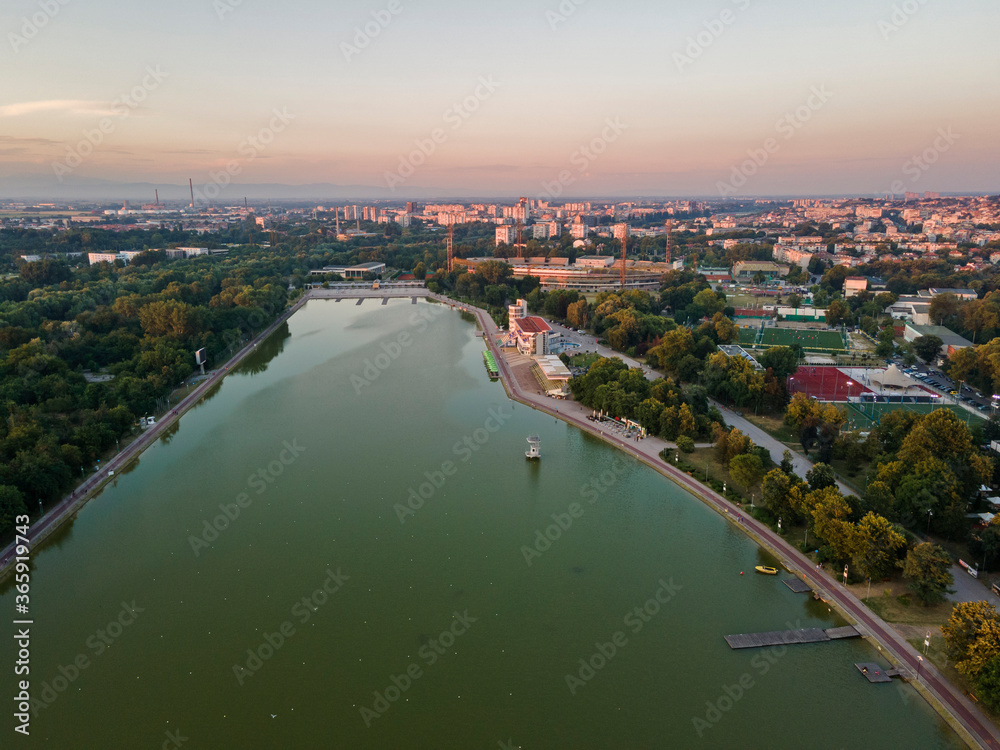 Fototapeta premium Rowing Venue in city of Plovdiv, Bulgaria