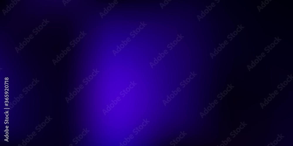 Dark Purple vector gradient blur drawing.
