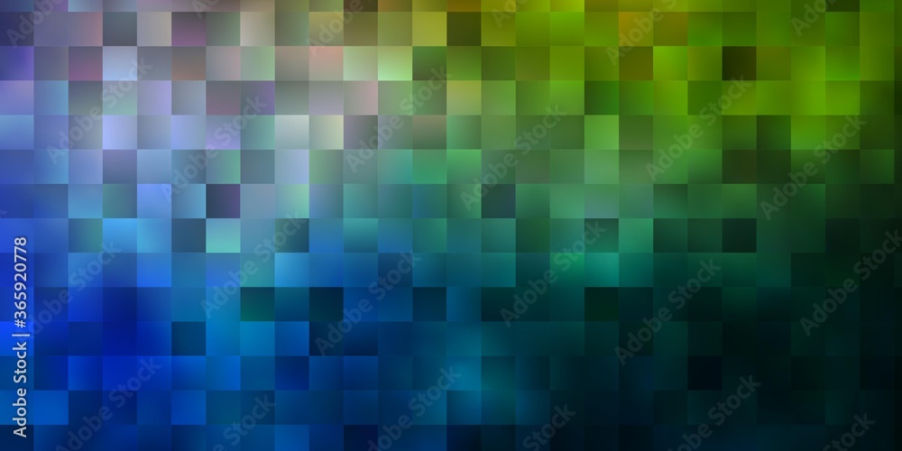 Light Blue, Yellow vector pattern in square style. Light Blue, Yellow vector pattern in square style.