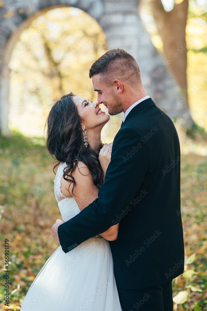 Fototapeta premium Happy couple.Wedding photo.Couple in love