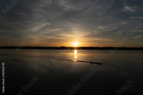 Sunrise over Rio Branco River