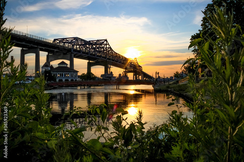 Frente a la bahía de Fall River MA