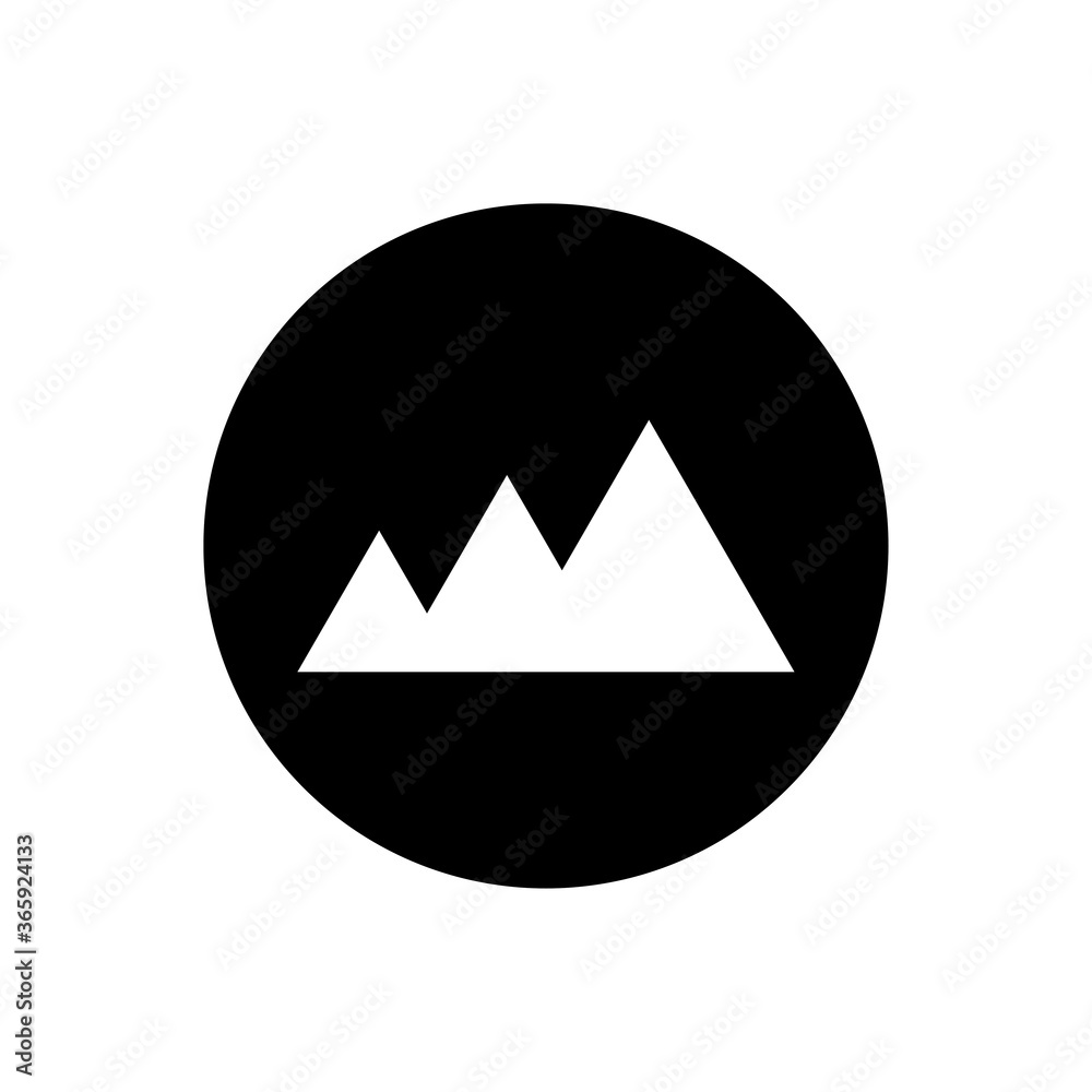 Mountain icon for web and mobile Mountain icon for web and mobile