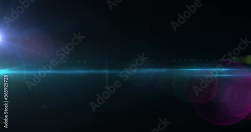 Wallpaper Mural Spot of light and light trail against black background Torontodigital.ca