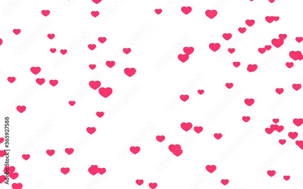 Valentine day pink hearts on white background. Valentine day pink hearts on white background.