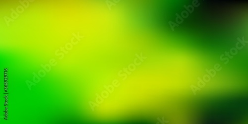 Light green, yellow vector blur background.