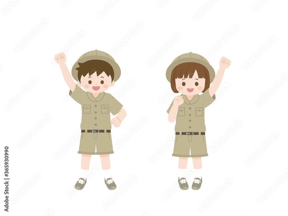 探検隊 子供達のイラスト レッツゴー 探検隊 子供達のイラスト レッツゴー
