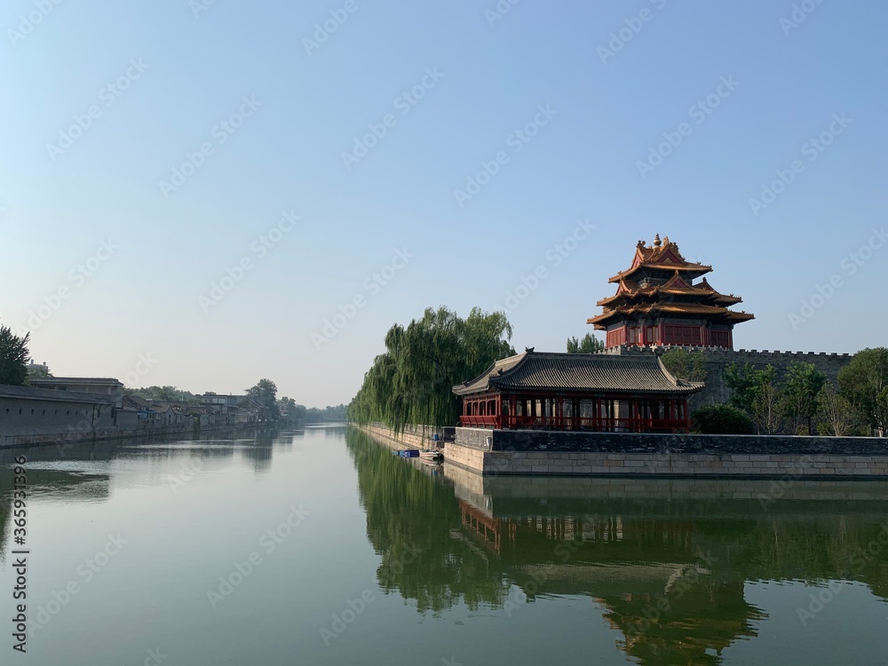 Naklejka premium Douve de la Cité interdite à Pékin, Chine
