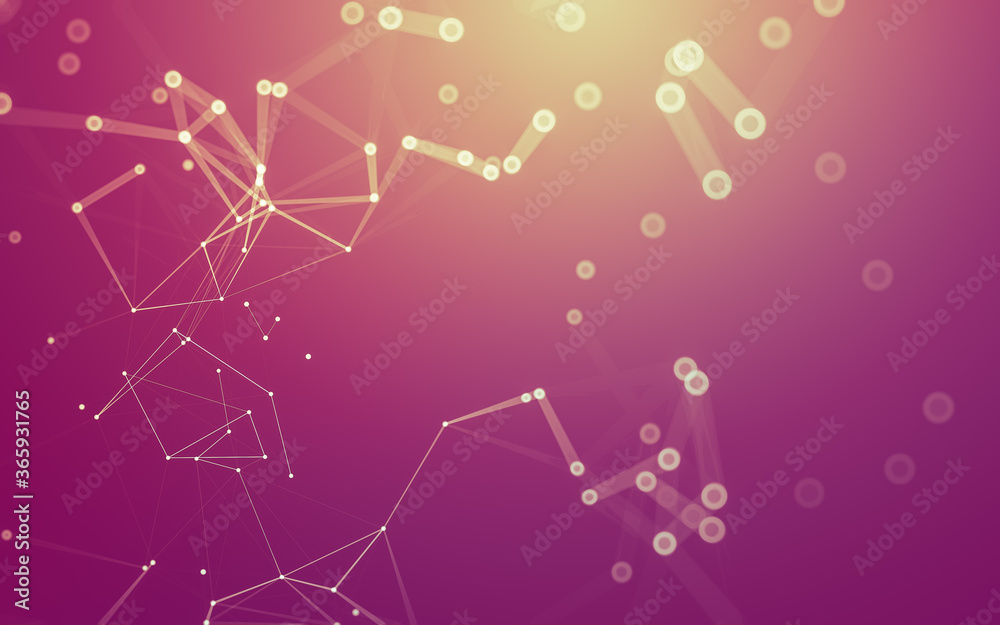 Abstract background. Molecules technology with polygonal shapes, connecting dots and lines. Connection structure. Big data visualization. Abstract background. Molecules technology with polygonal shapes, connecting dots and lines. Connection structure. Big data visualization.