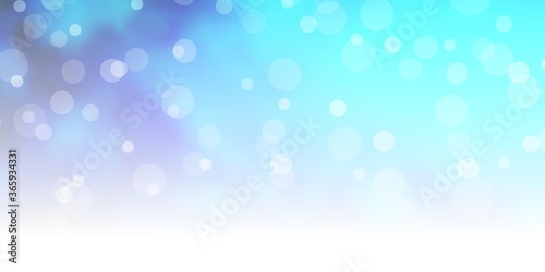 Dark BLUE vector background with circles. Abstract decorative design in gradient style with bubbles. Design for your commercials.