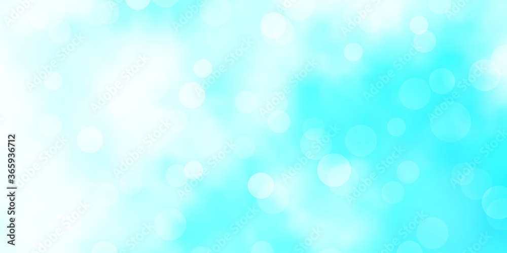 Light BLUE vector texture with disks. Abstract illustration with colorful spots in nature style. Design for your commercials.