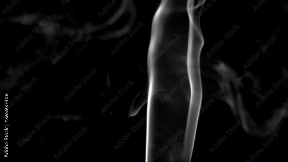 White smoke or vape on black background slow motion White smoke or vape on black background slow motion