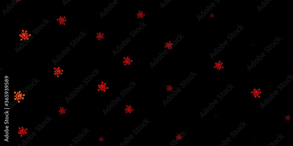 Dark orange vector backdrop with virus symbols. Dark orange vector backdrop with virus symbols.