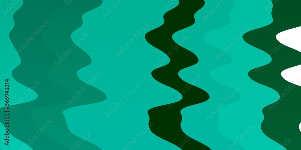 Light Green vector template with curved lines. Abstract gradient illustration with wry lines. Template for cellphones. Light Green vector template with curved lines. Abstract gradient illustration with wry lines. Template for cellphones.