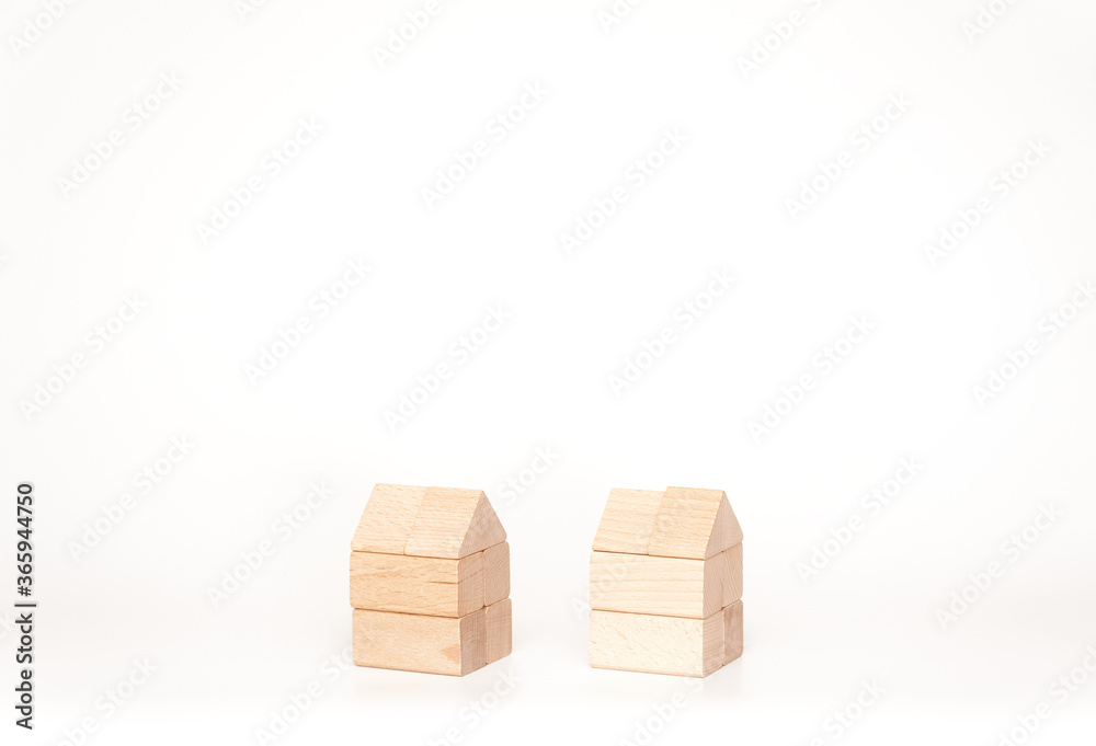 Obraz premium 積み木の家