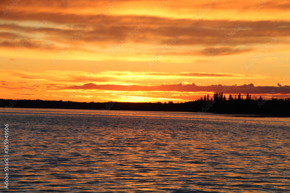 Glory Of The Sunset, Elk Island National Park, Alberta