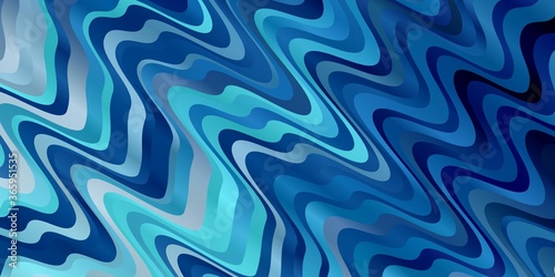 Vector background with bent lines. Colorful abstract illustration with gradient curves. Pattern for websites, landing pages.