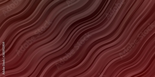 Dark Red vector backdrop with circular arc. Colorful geometric sample with gradient curves. Template for cellphones.