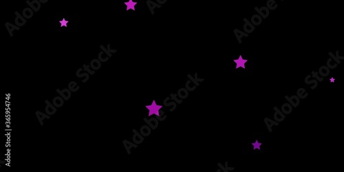 Dark Pink vector layout with bright stars. Decorative illustration with stars on abstract template. Pattern for websites, landing pages.