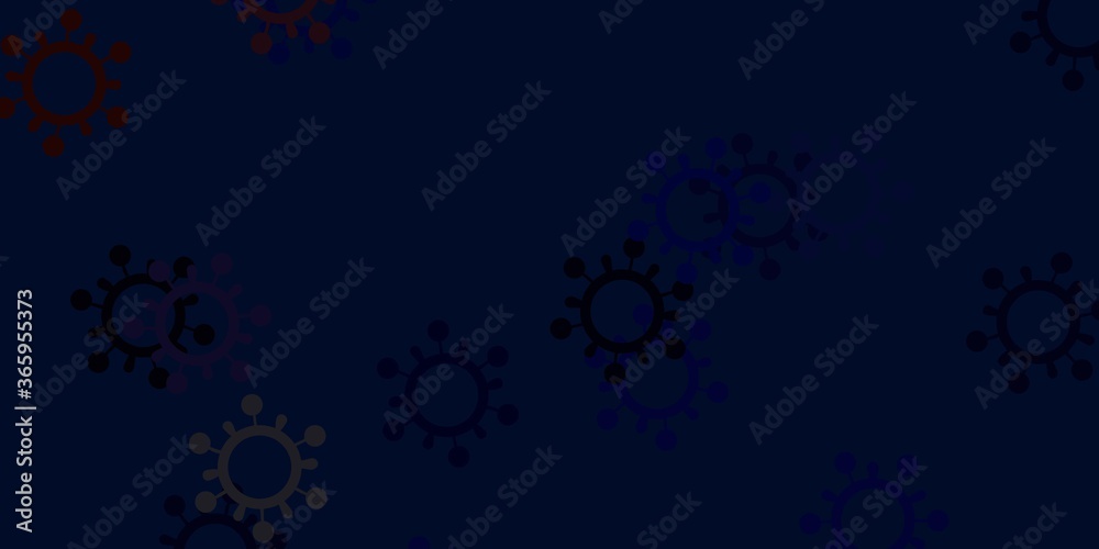 Light blue, yellow vector template with flu signs. Light blue, yellow vector template with flu signs.